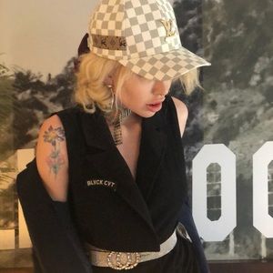 Louis Vuitton Dad Hat 🧢 White Leather LV